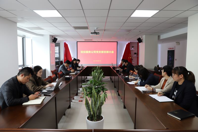 皖投服務公司黨支部組織召開支部大會暨積極分子選舉會